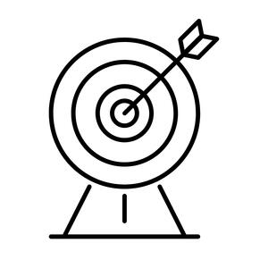 Target icon representing clarity, direction, and practical personal growth support